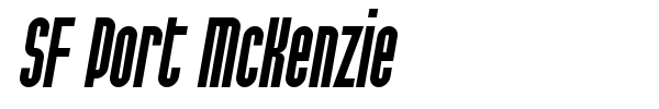 SF Port McKenzie font preview